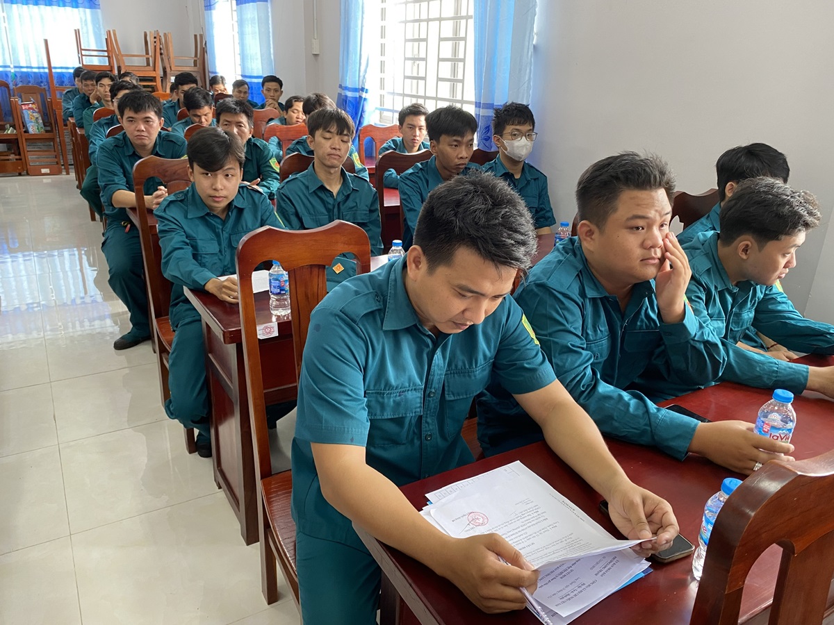 lực lượng DQTV tham dự lễ